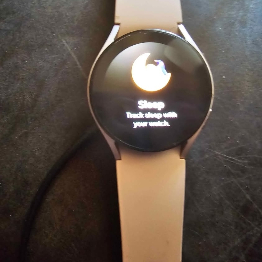 Samsung Smartwatch with Beige Band